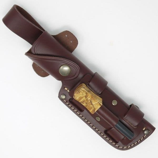 MK II TBS Leather Multi Carry Leather Knife Sheath with Firesteel Attachment - Regular