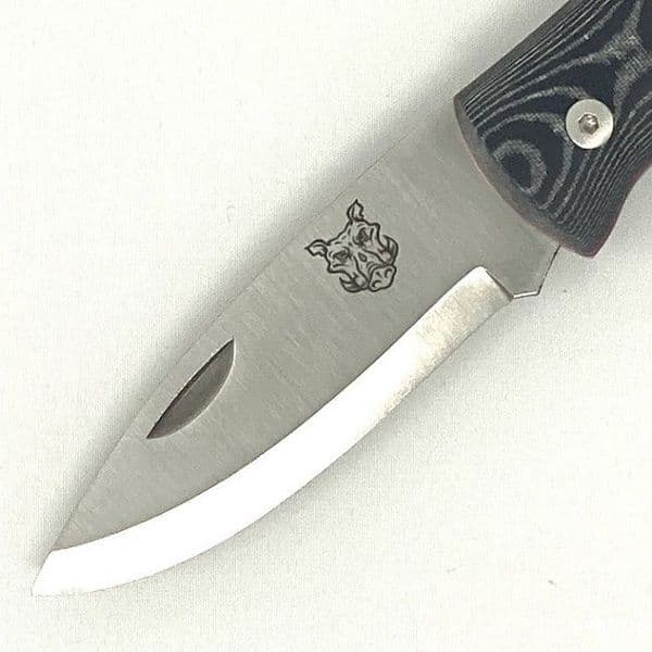Mk III TBS Boar EDC Folding Pocket Knife - Black Micarta