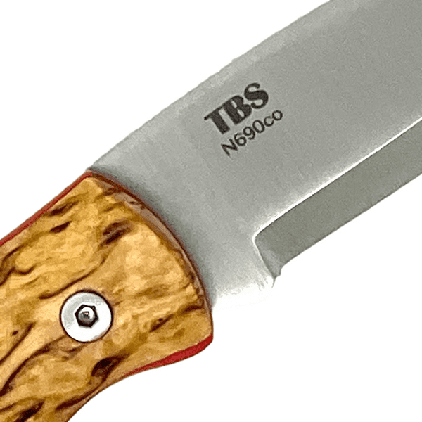 Mk III TBS Boar EDC Folding Pocket Knife - Curly Birch