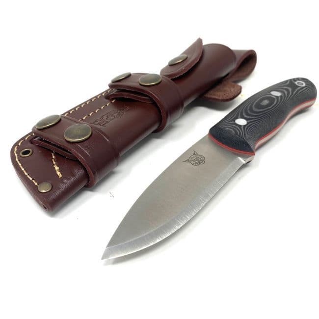 MkII TBS Lynx Bushcraft Knife - Black Micarta - Multi Carry Sheath