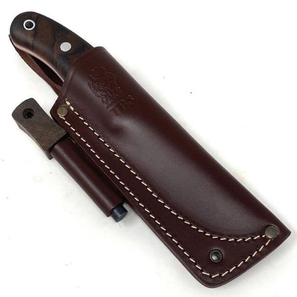 MKII TBS Lynx Bushcraft Knife - Turkish Walnut - Firesteel Edition