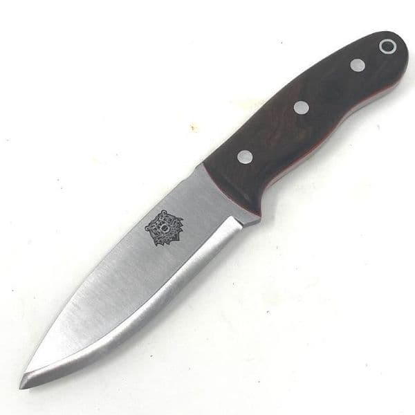 TBS Grizzly Bushcraft Survival Knife - Turkish Walnut - DC4 & TBS Firesteel Edition