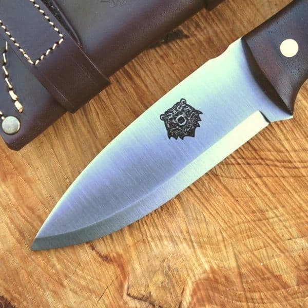 TBS Grizzly Bushcraft Survival Knife - Turkish Walnut - DC4 & TBS Firesteel Edition