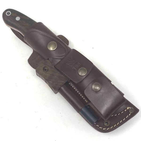 TBS Grizzly Bushcraft Survival Knife - Turkish Walnut - DC4 & TBS Firesteel Edition