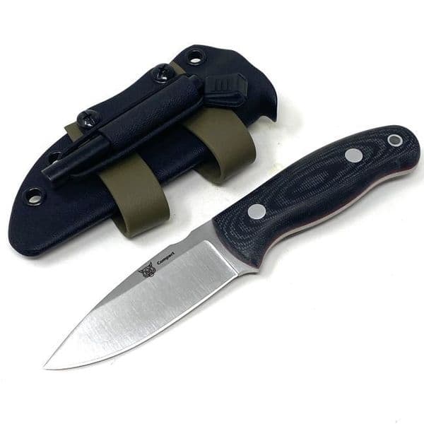 TBS Lynx Compact Knife - Black Canvas Micarta
