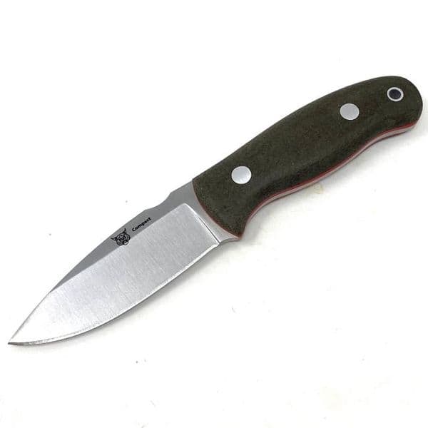 TBS Lynx Compact Knife - Green Canvas Micarta