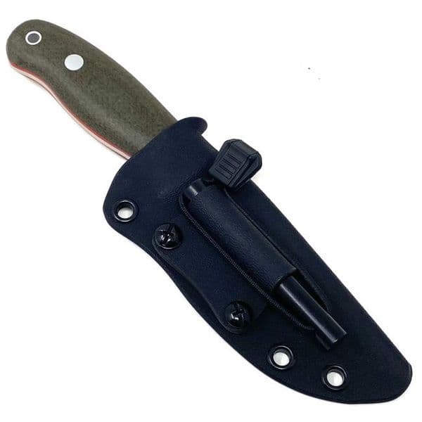 TBS Lynx Compact Knife - Green Canvas Micarta