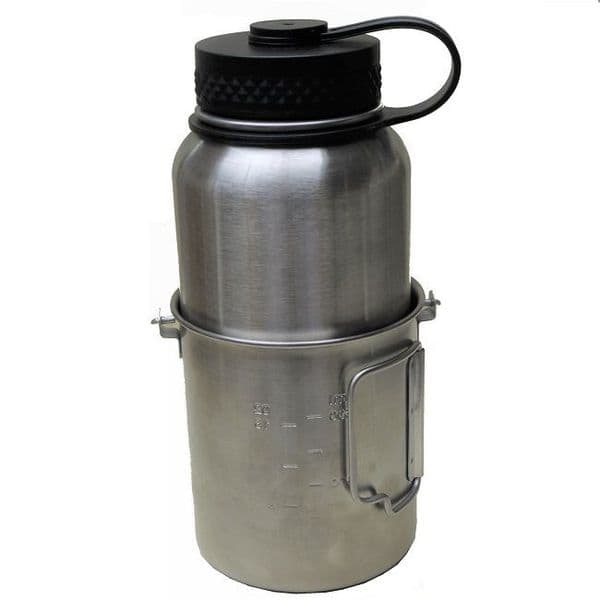 TBS Outdoor 750ml Stainless Steel Pot/Canteen Pot with Bail Handle