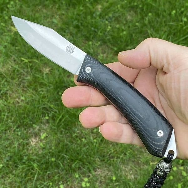 TBS Sabretooth Folding Lock Knife - Black Micarta