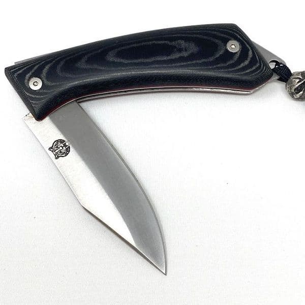 TBS Sabretooth Folding Lock Knife - Black Micarta