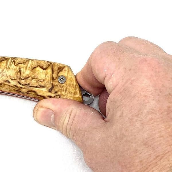 TBS Sabretooth Folding Lock Knife - Black Micarta