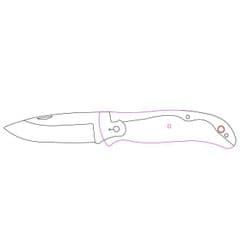 TBS Timberwolf EDC Folding Pocket Knife - Black G10