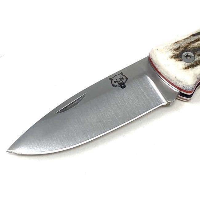 TBS Timberwolf EDC Folding Pocket Knife - Stag Antler