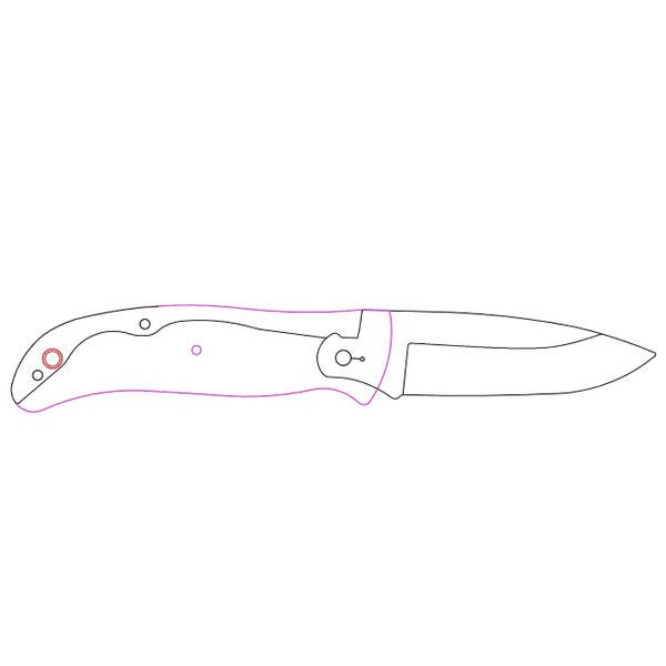 TBS Timberwolf EDC Folding Pocket Knife - Stag Antler