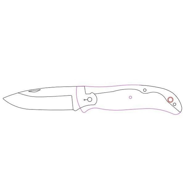 TBS Timberwolf EDC Folding Pocket Knife - Stag Antler