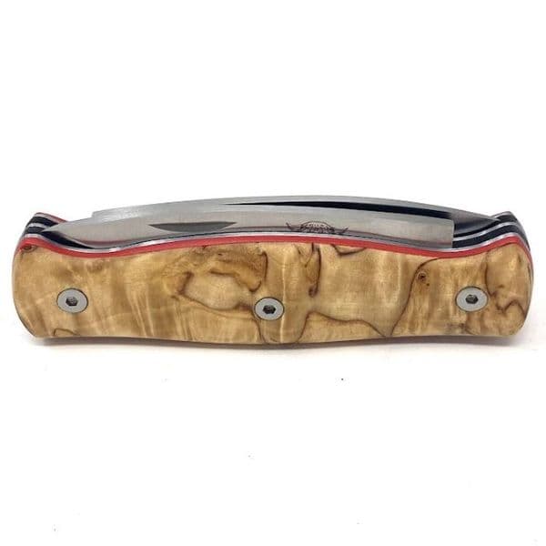 TBS Wildcat Pocket Knife - Curly Birch