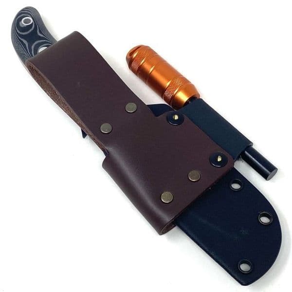 The NEW TBS Timberwolf Knife - The Ultimate All Rounder - Black Micarta - Kydex Sheath