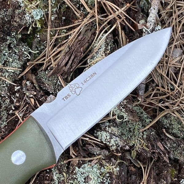 The NEW TBS Timberwolf Knife - The Ultimate All Rounder - Black Micarta - Kydex Sheath