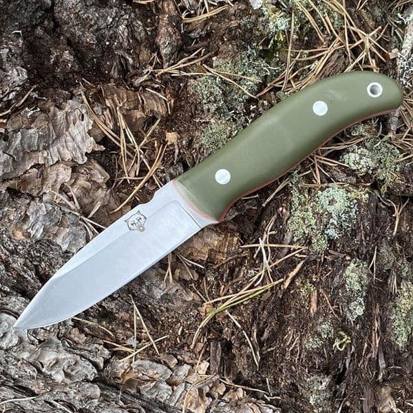 The NEW TBS Timberwolf Knife - The Ultimate All Rounder - Black Micarta - Kydex Sheath