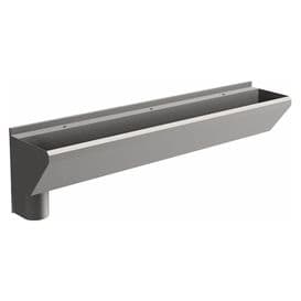 3 User 2400mm H&L Surgeons Scrub Trough Sink - Tap Deck, Left Hand Waste