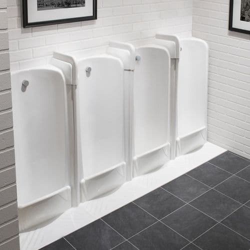 Back Inlet Niagara 2 to 4 Station Fused Run Floor Standing Slab Urinals