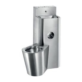 Delabie 160700 KOMPACT Prison Toilet Combination Unit - Left-Hand WC