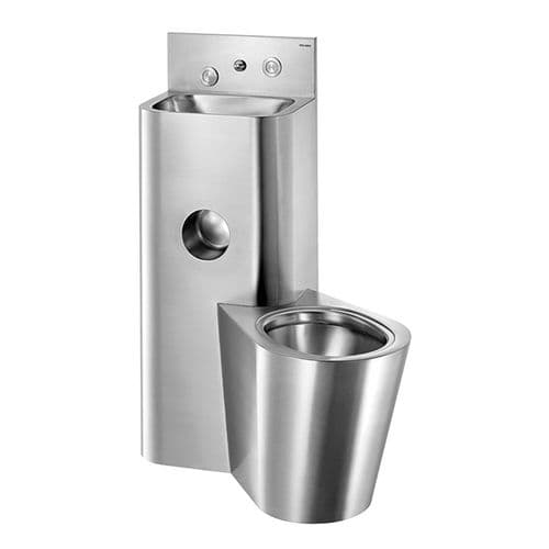 Delabie 166600 KOMPACT TC Prison Toilet Combination Unit - Right-Hand WC