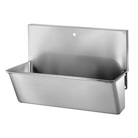 Delabie 181100 1 User 700mm Stainless Steel Surgeons Scrub Trough - High-Back