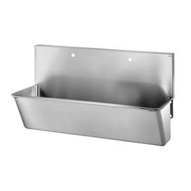 Delabie 182100 2 User 1400mm Stainless Steel Surgeons Scrub Trough - High-Back