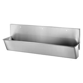 Delabie 183100 3 User 2100mm Stainless Steel Surgeons Scrub Trough - High-Back