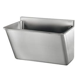 Delabie 185020 1 User 700mm Stainless Steel Surgeons Scrub Trough - HBN00-10 Compliant - Splashback