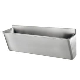 Delabie 186020 2 User 1400mm Stainless Steel Surgeons Scrub Trough - HBN00-10 Compliant - Splashback