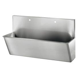 Delabie 186100 2 User 1400mm Stainless Steel Surgeons Scrub Trough - HBN00-10 Compliant - High-Back