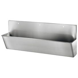Delabie 187100 3 User 2100mm Stainless Steel Surgeons Scrub Trough - HBN00-10 Compliant - High-Back