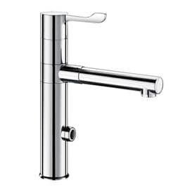 Delabie 20870T1 TEMPOMATIC MIX Deck-Mounted Infrared Sensor Sink Mixer with Removable BIOCLIP Spout