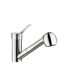 Delabie 2211EP SECURITHERM EP Pressure-Balancing Deck-Mounted Basin Mixer + Retractable Hand Spray