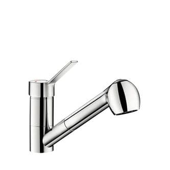 Delabie 2211EP SECURITHERM EP Pressure-Balancing Deck-Mounted Basin Mixer + Retractable Hand Spray