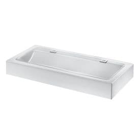 Delabie 454122 MINERALCAST 1200mm Composite Wash Trough with Tap Deck
