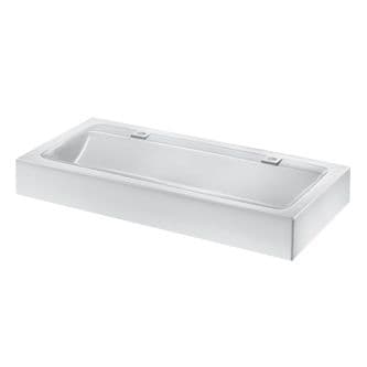 Delabie 454122 MINERALCAST 1200mm Composite Wash Trough with Tap Deck