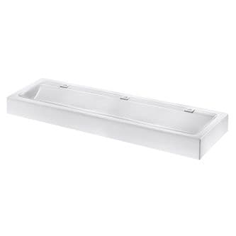 Delabie 454182 MINERALCAST 1800mm Composite Wash Trough with Tap Deck
