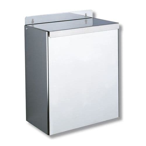 Delabie 462 Wall-Mounted Bin with Lid - 13L