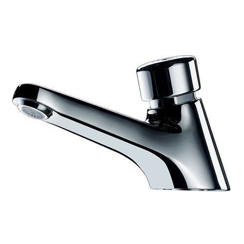 Delabie 745101 TEMPOSTOP Deck-Mounted Push Time-Flow Tap with Anti-Blocking Security