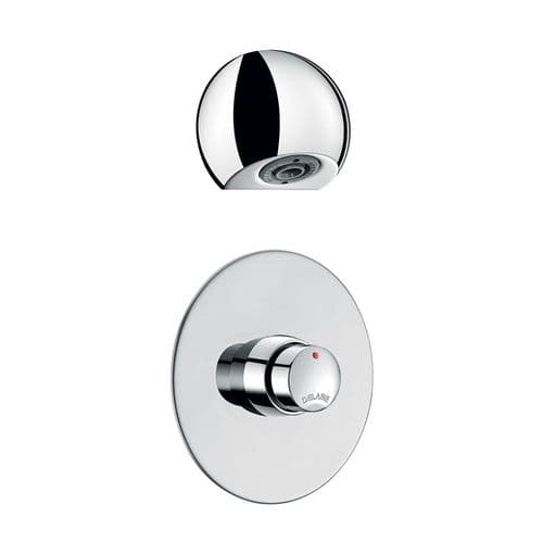 Delabie 749429 TEMPOSOFT 2 Recessed Push Time-Flow Vandal-Resistant Shower Kit