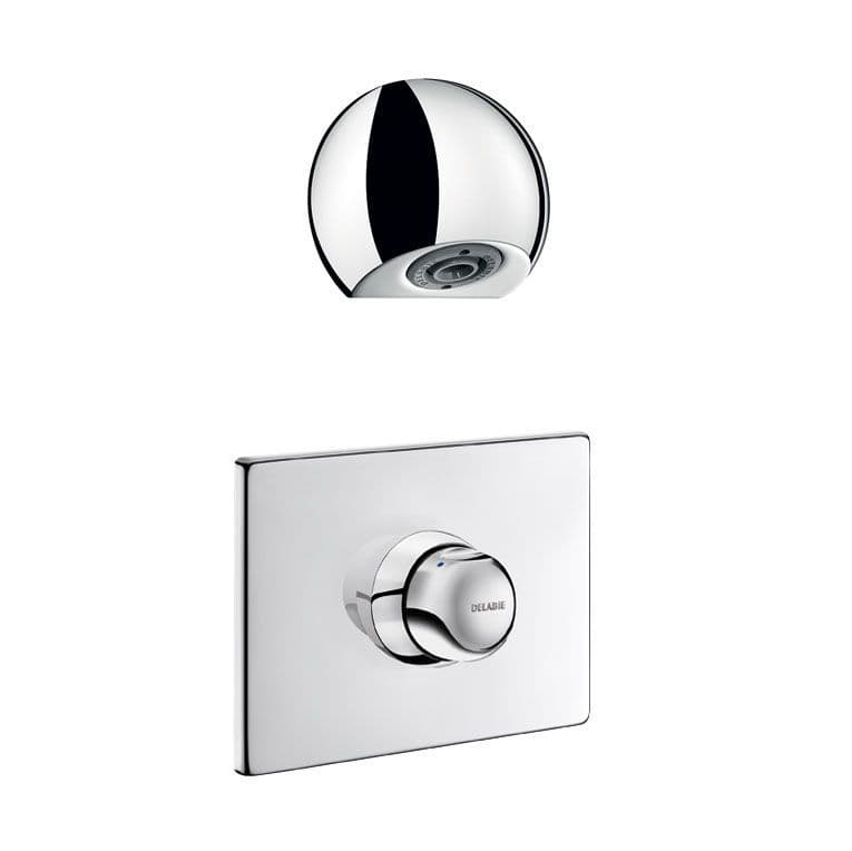 Delabie 790219 TEMPOMIX Recessed Push TimeFlow VandalResistant Shower Kit