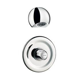 Delabie 790909 TEMPOMIX Round Recessed Push Time-Flow Vandal-Resistant Shower Kit