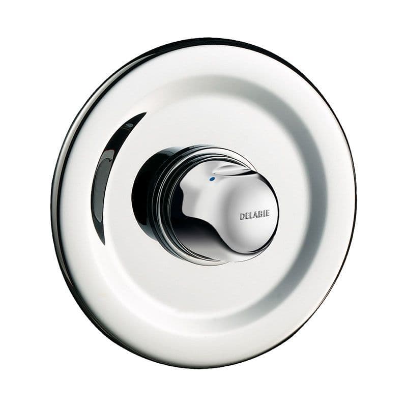 Delabie 790927 TEMPOMIX Round Recessed Push TimeFlow Shower Mixer