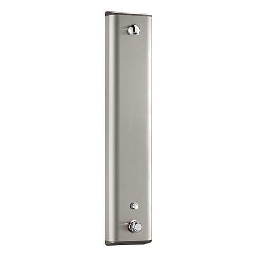 Delabie 792303 SECURITHERM Thermostatic Push Time-Flow Shower Panel - Stainless Steel
