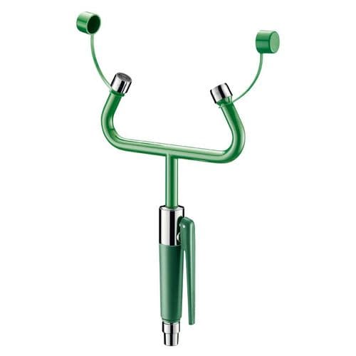 Delabie 9141 Dual Spray Eye Wash Station - Deck-Mounted, Trigger-Operated