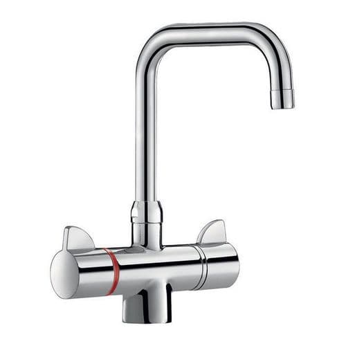 Delabie H9716 SECURITHERM Thermostatic Deck-Mounted Manual Sink Mixer