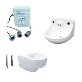 DVS Anti-Ligature High Risk Wall-Hung Toilet & Basin Pack - Wave-On Controls